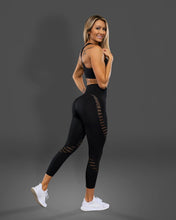 Load image into Gallery viewer, Amore Seamless Black Leggings