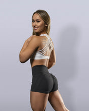 Load image into Gallery viewer, Luxe Black Scrunch Butt Shorts